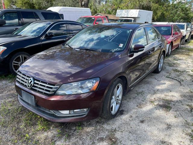 1VWCN7A37DC046491 - 2013 VOLKSWAGEN PASSAT SEL RED photo 2