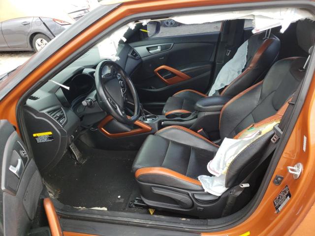 KMHTC6AE4GU281865 - 2016 HYUNDAI VELOSTER TURBO ORANGE photo 7