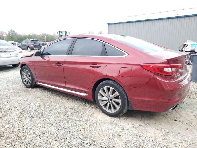 5NPE34AF3FH249671 - 2015 HYUNDAI SONATA SPORT RED photo 2