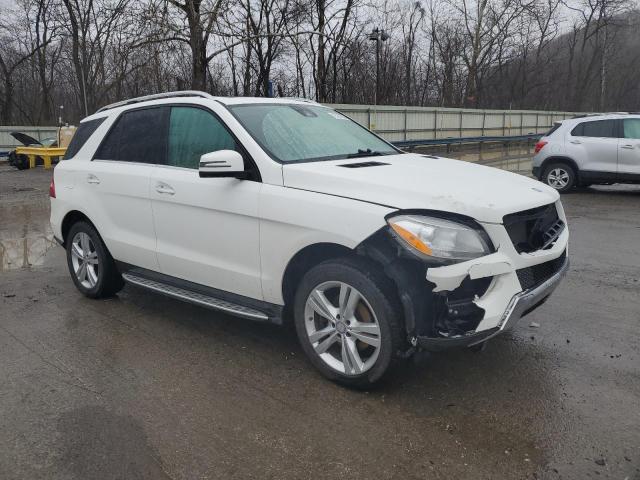 4JGDA5HB6EA414253 - 2014 MERCEDES-BENZ ML 350 4MATIC WHITE photo 4