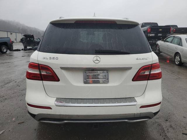 4JGDA5HB6EA414253 - 2014 MERCEDES-BENZ ML 350 4MATIC WHITE photo 6