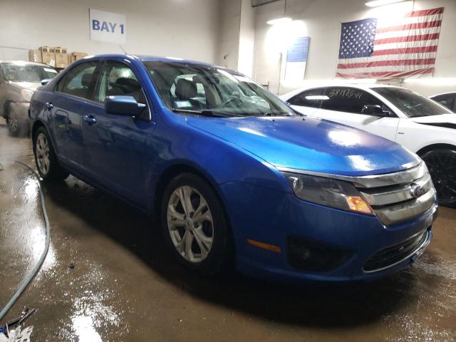 3FAHP0HA5CR393838 - 2012 FORD FUSION SE BLUE photo 4