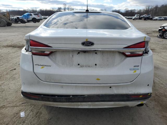 3FA6P0HD6JR175499 - 2018 FORD FUSION SE WHITE photo 6