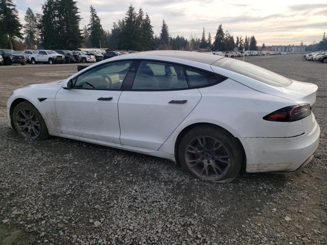 5YJSA1E53PF500259 - 2023 TESLA MODEL S WHITE photo 2