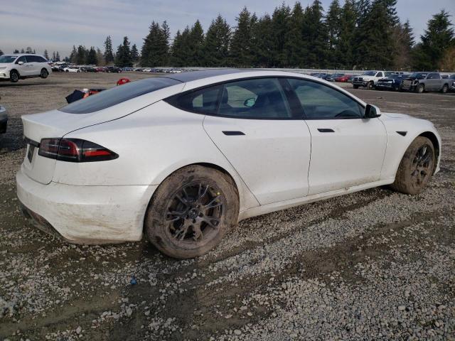 5YJSA1E53PF500259 - 2023 TESLA MODEL S WHITE photo 3