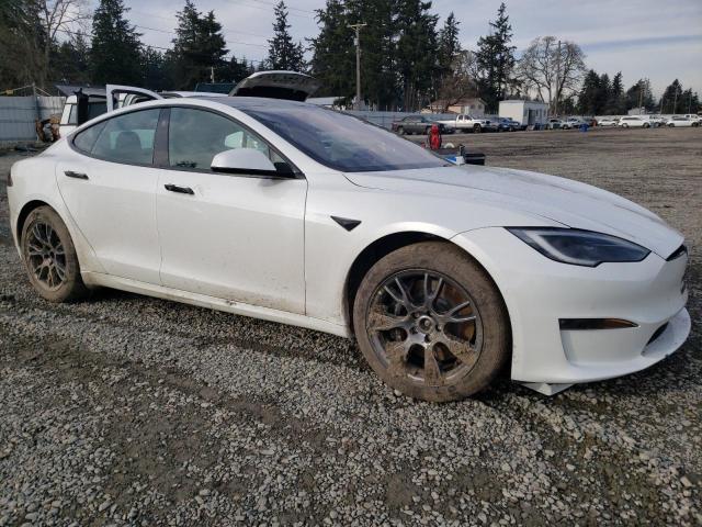 5YJSA1E53PF500259 - 2023 TESLA MODEL S WHITE photo 4