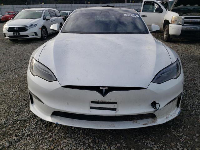 5YJSA1E53PF500259 - 2023 TESLA MODEL S WHITE photo 5