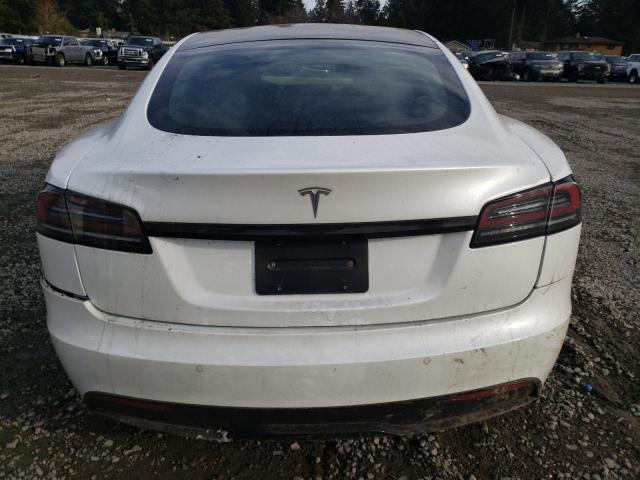 5YJSA1E53PF500259 - 2023 TESLA MODEL S WHITE photo 6