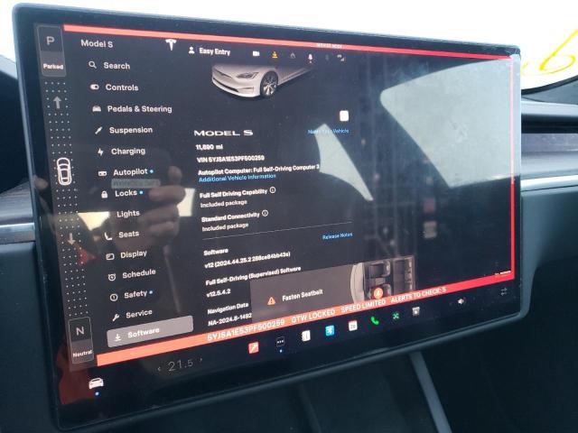 5YJSA1E53PF500259 - 2023 TESLA MODEL S WHITE photo 9