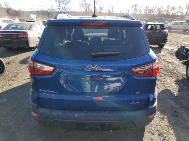 MAJ6S3GL2LC317969 - 2020 FORD ECOSPORT SE ლურჯი ფოტო 6