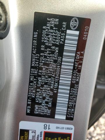 4T1BK1EB4DU041390 - 2013 TOYOTA AVALON BASE 米色 照片 12