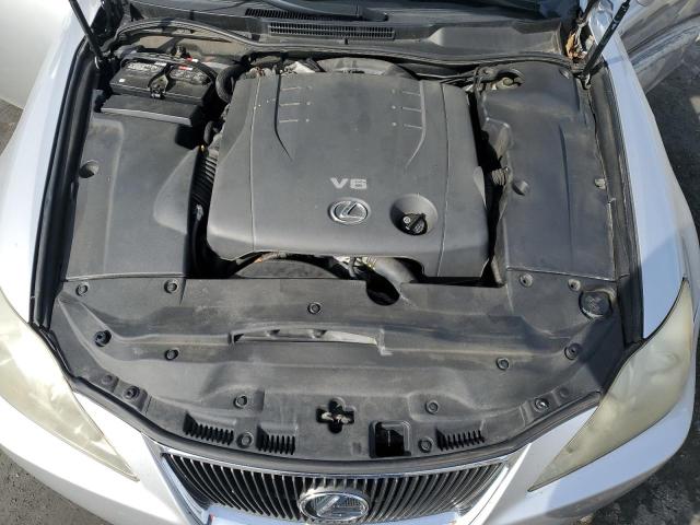 JTHBK262372032848 - 2007 LEXUS IS 250 SILVER photo 11