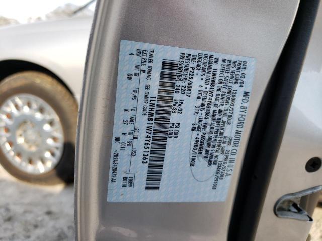 1LNHM81W74Y651363 - 2004 LINCOLN TOWN CAR EXECUTIVE Серебристый фото 12