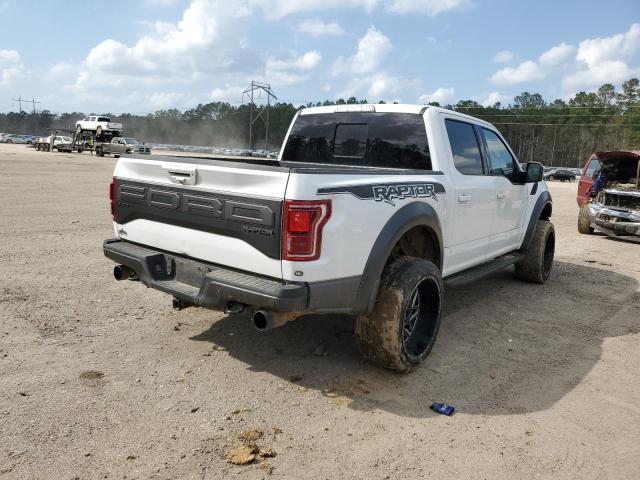 1FTFW1RG8KFB94307 - 2019 FORD F150 RAPTOR WHITE photo 3