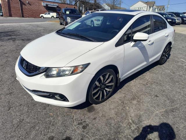 19XFB2F94FE010388 - 2015 HONDA CIVIC EXL WHITE photo 2