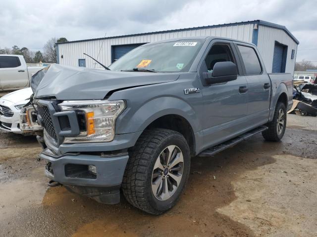 1FTEW1E53KKD02498 - 2019 FORD F150 SUPERCREW GRAY photo 1