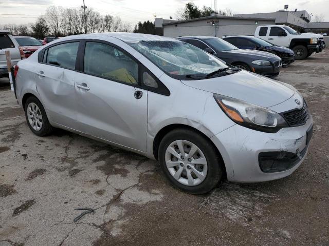 KNADM4A3XD6107319 - 2013 KIA RIO LX SILVER photo 4