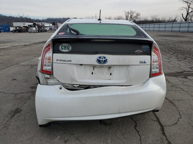 JTDKN3DU5C5456933 - 2012 TOYOTA PRIUS WHITE photo 6