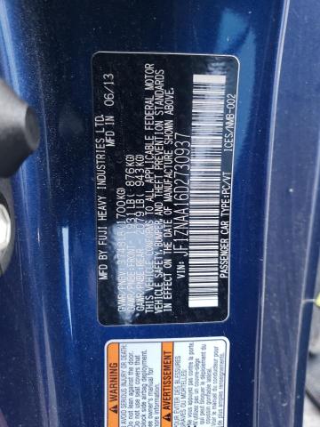 JF1ZNAA16D2730937 - 2013 TOYOTA SCION FR-S BLUE photo 12