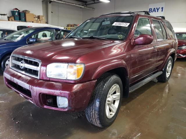 JN8DR09Y12W730374 - 2002 NISSAN PATHFINDER LE BURGUNDY photo 1