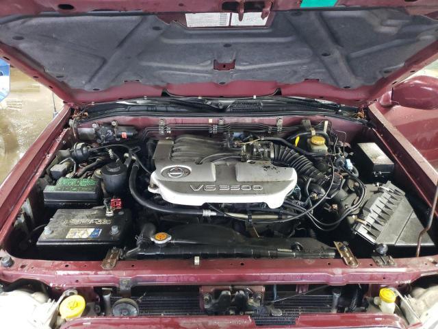 JN8DR09Y12W730374 - 2002 NISSAN PATHFINDER LE BURGUNDY photo 11