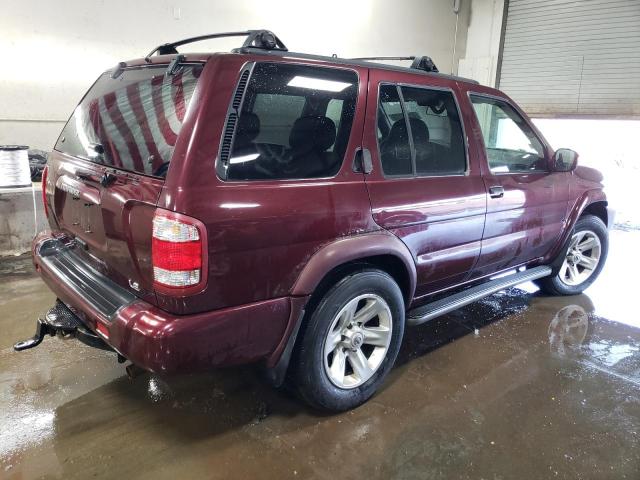 JN8DR09Y12W730374 - 2002 NISSAN PATHFINDER LE BURGUNDY photo 3