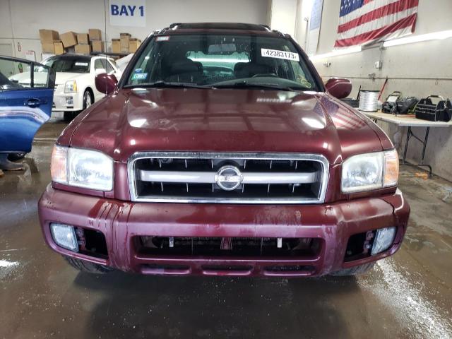 JN8DR09Y12W730374 - 2002 NISSAN PATHFINDER LE BURGUNDY photo 5