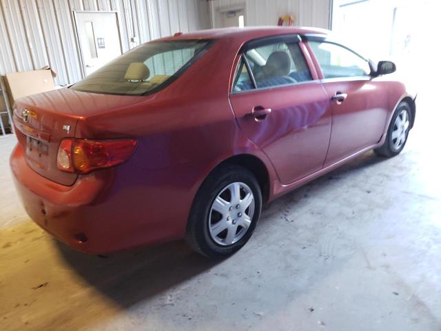 1NXBU40E19Z009937 - 2009 TOYOTA COROLLA BASE RED photo 3