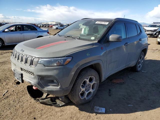 3C4NJDDB8NT188878 - 2022 JEEP COMPASS TRAILHAWK GRAY photo 1