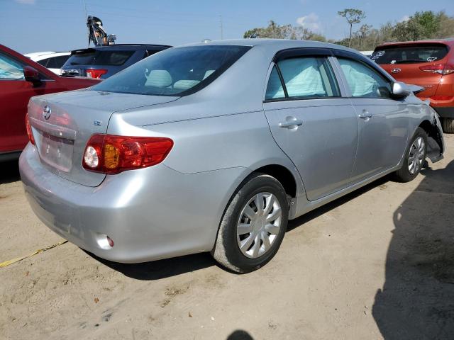 2T1BU4EE3AC255838 - 2010 TOYOTA COROLLA BASE SILVER photo 3