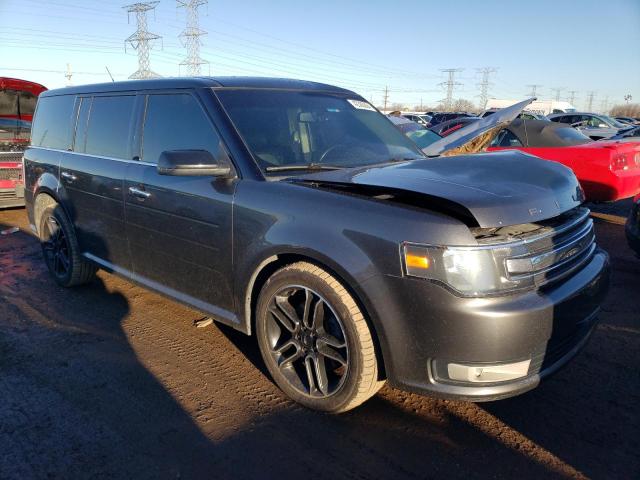 2FMHK6C84FBA11118 - 2015 FORD FLEX SEL GRAY photo 4