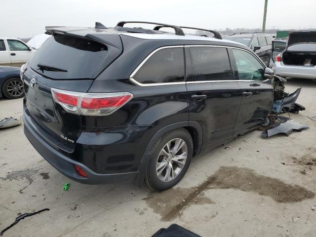 5TDJKRFH7FS153125 - 2015 TOYOTA HIGHLANDER XLE 黑色 照片 3