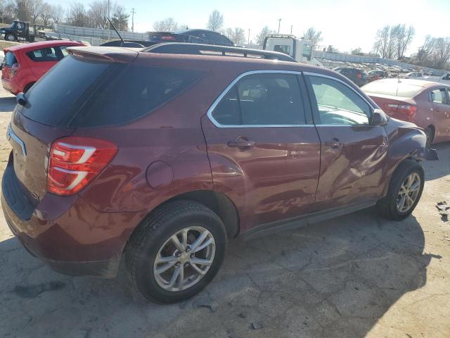 2GNFLFEKXH6156149 - 2017 CHEVROLET EQUINOX LT MAROON photo 3