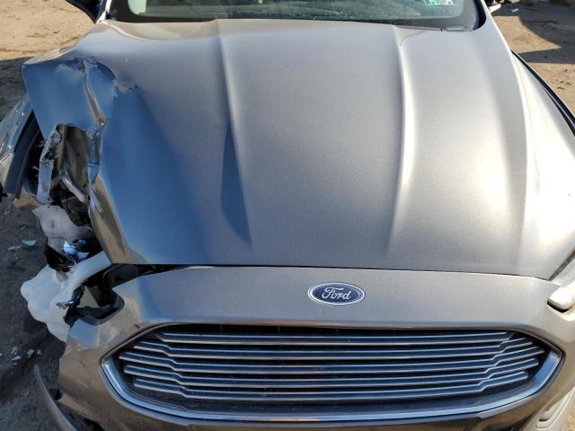 3FA6P0G70DR181265 - 2013 FORD FUSION S GRAY photo 11