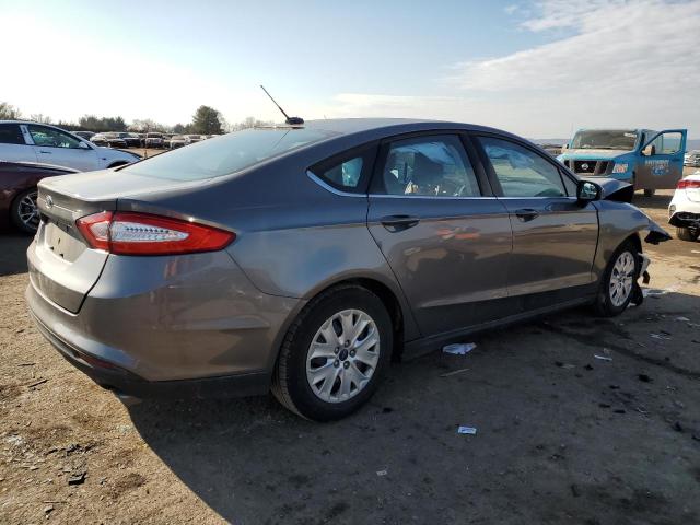 3FA6P0G70DR181265 - 2013 FORD FUSION S GRAY photo 3