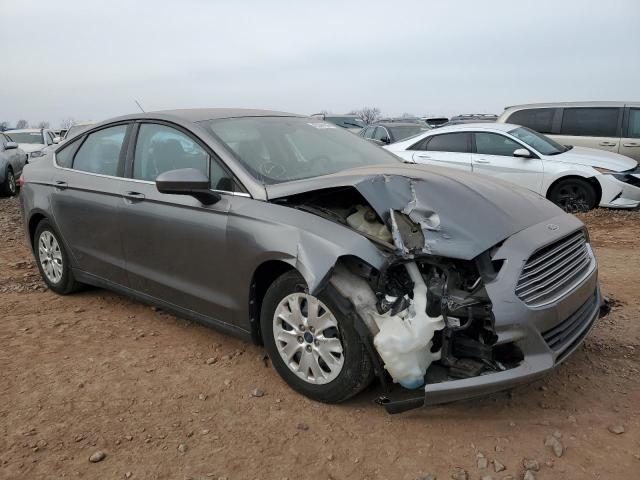 3FA6P0G70DR181265 - 2013 FORD FUSION S GRAY photo 4