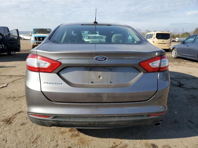 3FA6P0G70DR181265 - 2013 FORD FUSION S GRAY photo 6