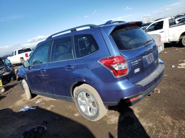 JF2SJAHCXGH489885 - 2016 SUBARU FORESTER 2.5I LIMITED BLUE photo 2