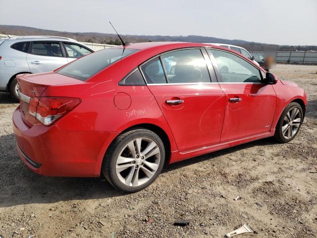 1G1PG5SB9D7254110 - 2013 CHEVROLET CRUZE LTZ RED photo 3