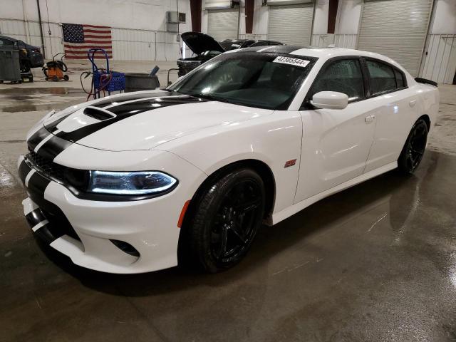 2C3CDXGJXKH605512 - 2019 DODGE CHARGER SCAT PACK WHITE photo 1