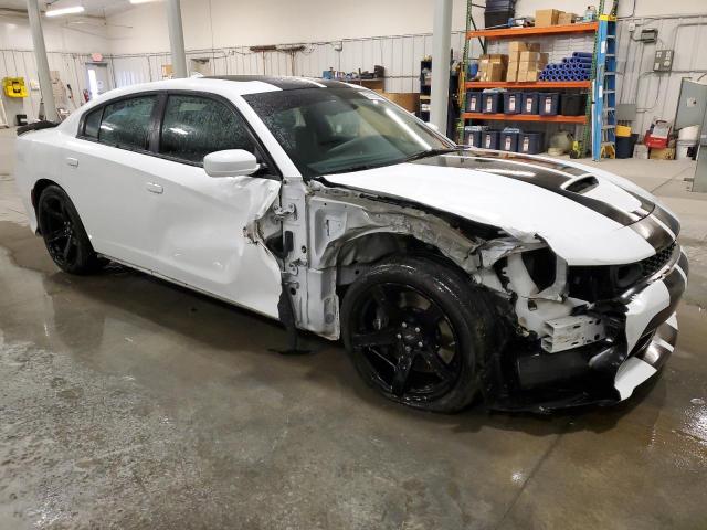 2C3CDXGJXKH605512 - 2019 DODGE CHARGER SCAT PACK WHITE photo 4