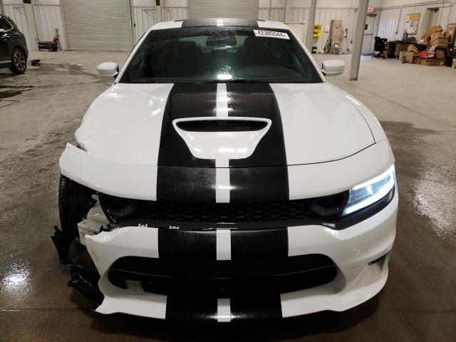 2C3CDXGJXKH605512 - 2019 DODGE CHARGER SCAT PACK WHITE photo 5