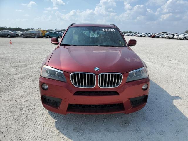 5UXWX9C57E0D37632 - 2014 BMW X3 XDRIVE28I BURGUNDY photo 5