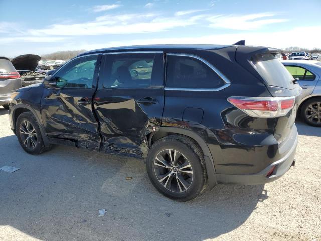 5TDJKRFH3GS350472 - 2016 TOYOTA HIGHLANDER XLE BLACK photo 2
