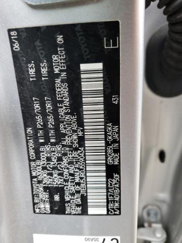 JTEBU5JR0J5590434 - 2018 TOYOTA 4RUNNER SR5/SR5 PREMIUM 银色 照片 12