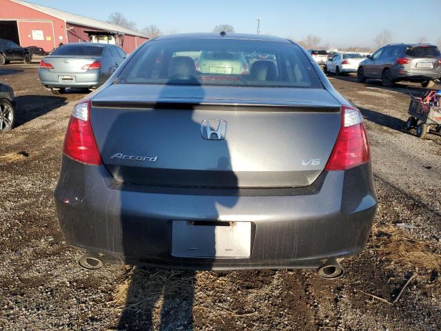 1HGCS22858A801519 - 2008 HONDA ACCORD EXL GRAY photo 6