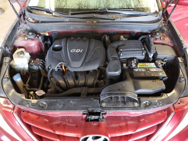 5NPEB4AC6CH469293 - 2012 HYUNDAI SONATA GLS RED photo 11