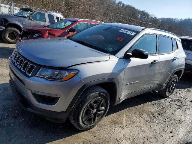 3C4NJDAB3JT146813 - 2018 JEEP COMPASS SPORT SILVER photo 1