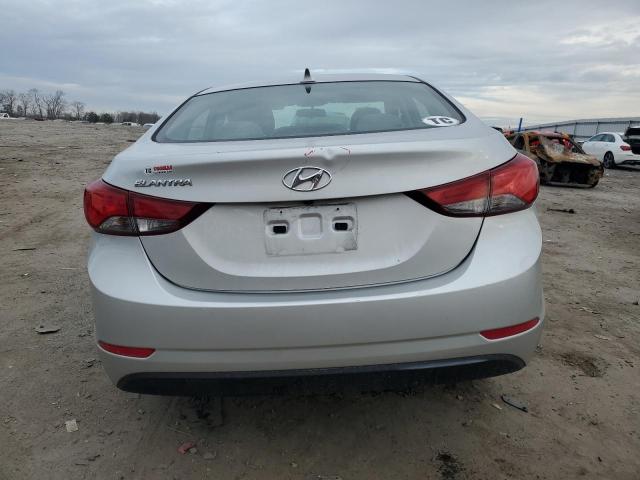 5NPDH4AEXFH556422 - 2015 HYUNDAI ELANTRA SE SILVER photo 6