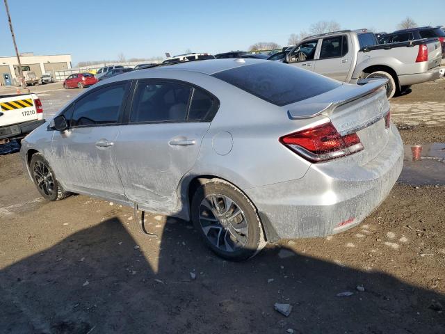 2HGFB2F99DH558583 - 2013 HONDA CIVIC EXL ვერცხლისფერი ფოტო 2